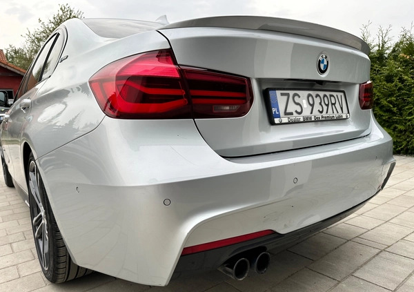 BMW Seria 3 cena 74000 przebieg: 167000, rok produkcji 2017 z Szczecin małe 781